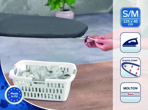 Leifheit navlaka za dasku za glačanje Thermo Reflect S/M crna, 125 x 40 cm