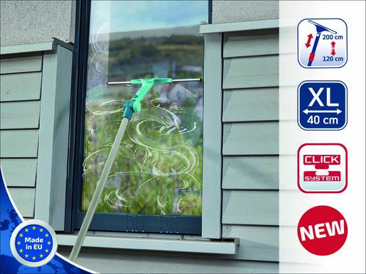 Leifheit brisač prozora s teleskopskom drškom, 40 cm