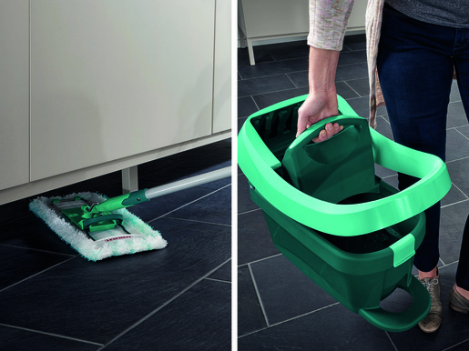 Leifheit set za čišćenje Profi XL Mobile s integriranim kotačićima