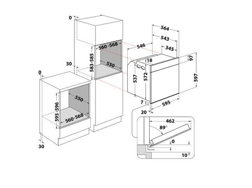 Whirlpool pećnica WOI5S8PM1SBA
