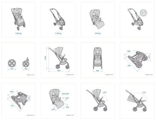 Maxi-Cosi kolica Leona2, Twillic Graphite