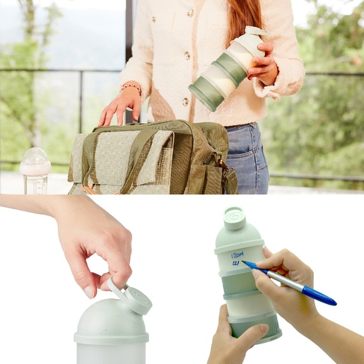 Babymoov posudice Milk Dispenser, Mineral Green A004214