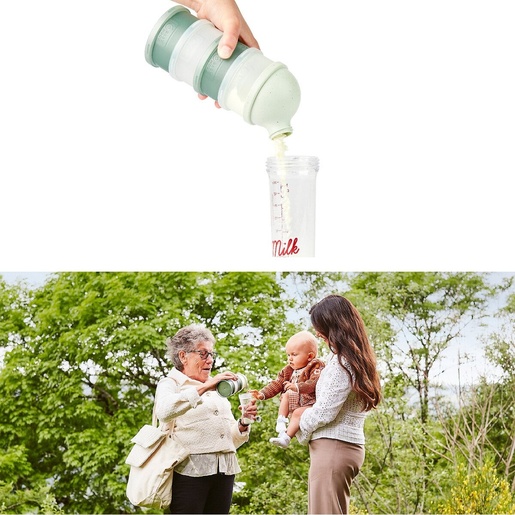 Babymoov posudice Milk Dispenser, Mineral Green A004214