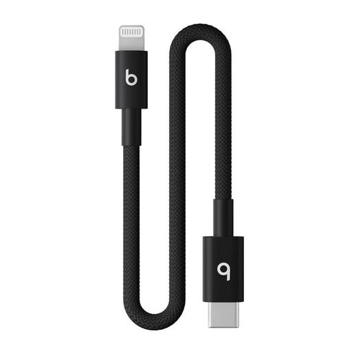Beats USBC na Lightning Woven Short kabel, 20 cm,  Bolt Black (meqm4zm/a)
