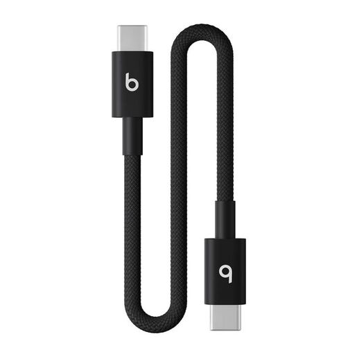 Beats USBC na USBC Woven Short kabel, 20 cm,  Bolt Black (meq94zm/a)