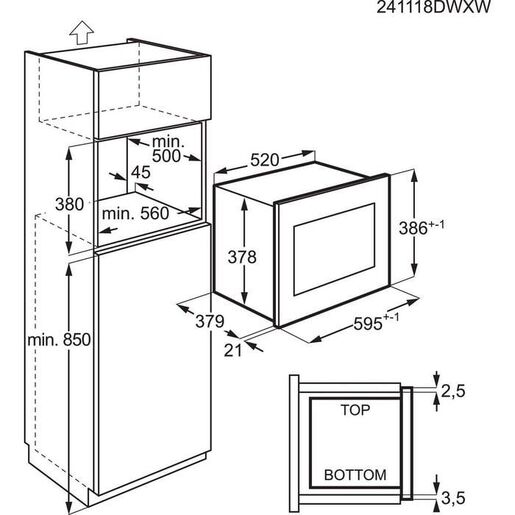 AEG mikrovalna TMS5G25IEM