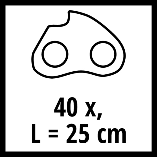 Einhell rezervni lanac 25 cm 1.1 mm 40T 3/8, za GE-LC 18/25 Li