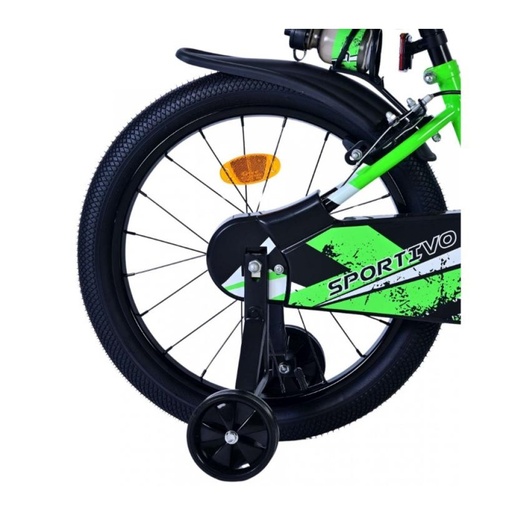 Volare dječji bicikl Sportivo 18", zeleno/crni
