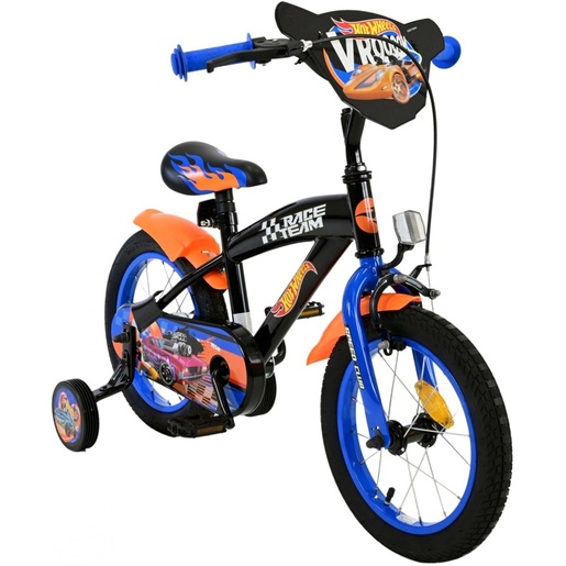 Volare dječji bicikl Hot Wheels 14", crni