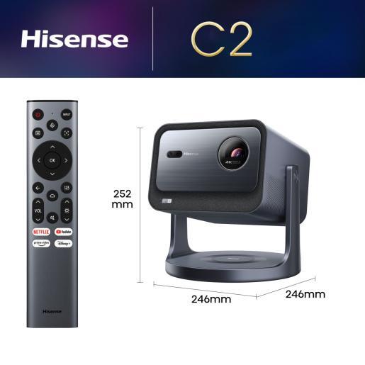 Hisense 65"-300" Laser TV C2, 4K UHD Smart mini projector, Sound by JBL, DTS Virtual:X