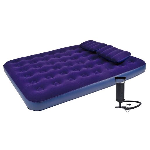 JiLong zračni krevet set, 203x152x22 cm, s ručnom pumpom