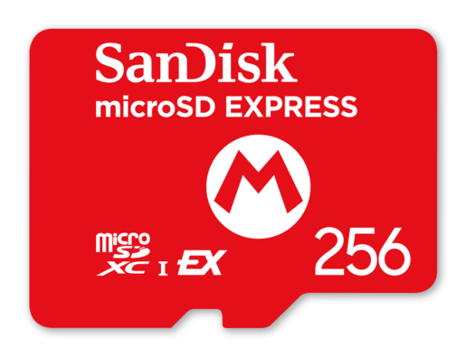 Nintendo Switch 2 Micro SD Card SanDisk – Mario Logo