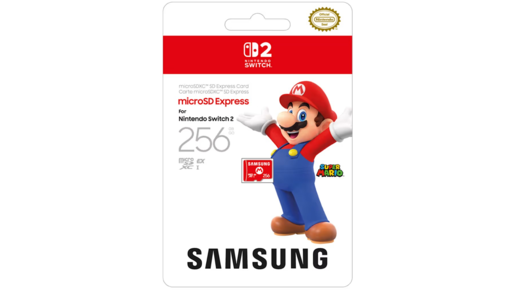 Nintendo Switch 2 Micro SD Card Samsung – Mario Logo