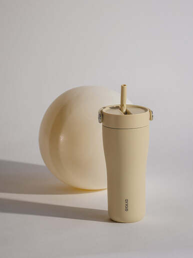 EQUA CARRY Cup, termo šalica od nehrđajućeg čelika za čaj/kavu, 600ml, Butter