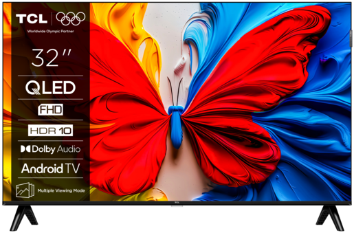 TCL 32" QLED TV 32S5K, FHD TV, Google Smart TV, Dolby Digital Plus & Dolby Audio, HDR10