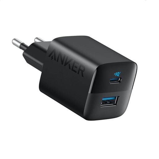 Anker 323 1xUSB-A 1xUSB-C 33W zidni punjač, crni