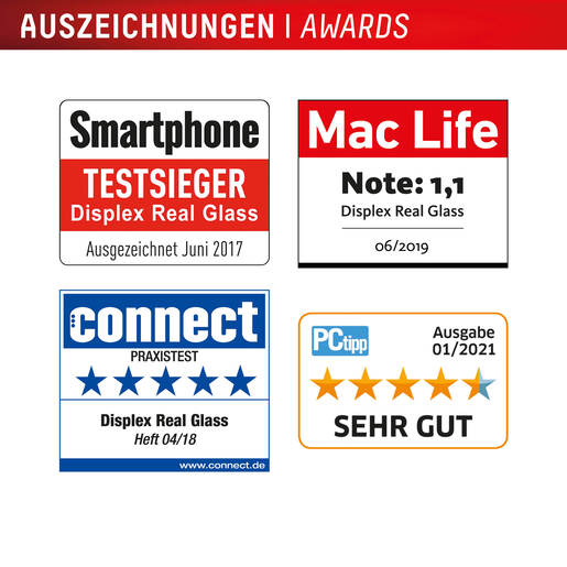 Zaštitno staklo DISPLEX Real Glass 2D + prozirna maskica za iPhone 16