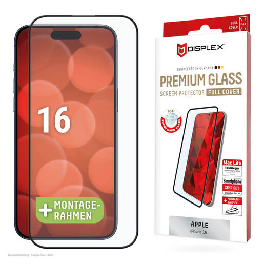 Zaštitno staklo DISPLEX Premium Glass Full Cover za iPhone 16