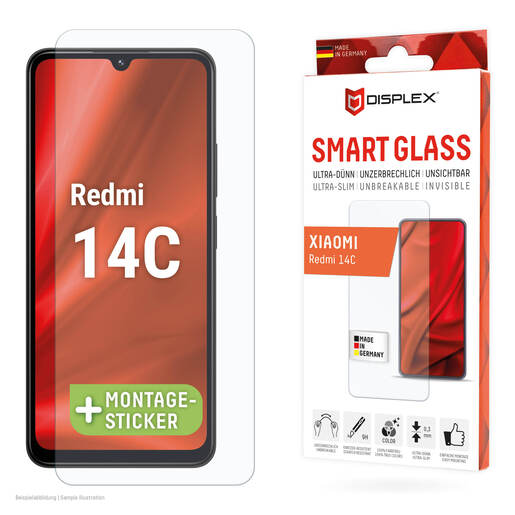 Zaštitno staklo DISPLEX Smart Glass 2D za Xiaomi Redmi 14C