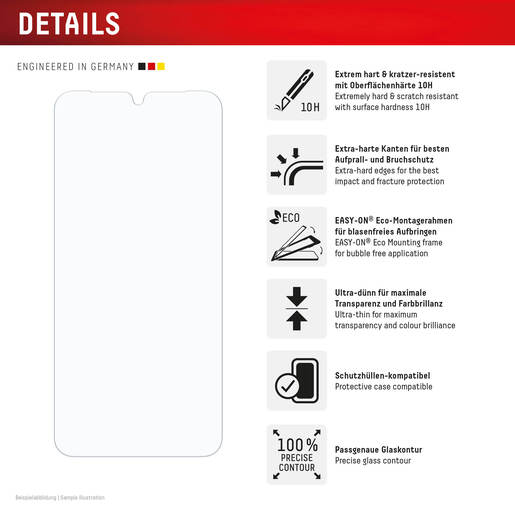 Zaštitno staklo DISPLEX Real Glass 2D za Samsung Galaxy A16