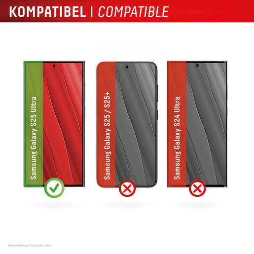 Zaštitno staklo DISPLEX Real Glass 2D za Samsung Galaxy S25 Ultra + prozirna maskica