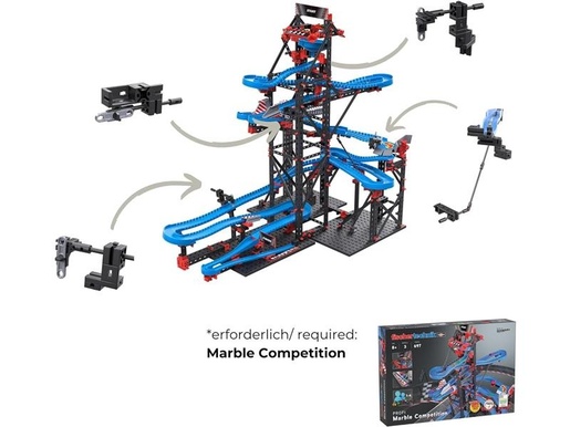 Fischertechnik slagalica STEM, 77 dijelova, 8+, Utrka Kuglica - dodatak : dvoboj