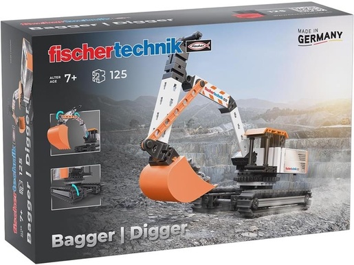 Fischertechnik slagalica STEM, 125 dijelova, 7+, Bager