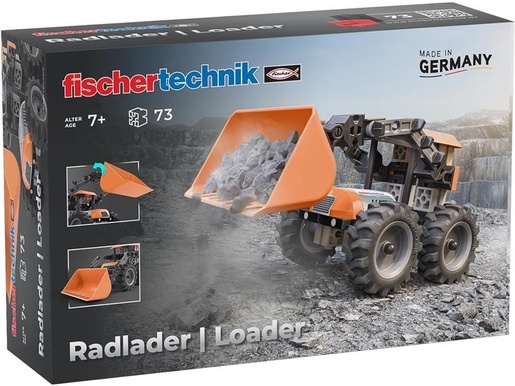 Fischertechnik slagalica STEM, 72 dijelova, 7+, Bager Utovarivač