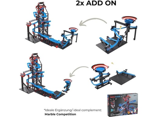 Fischertechnik slagalica STEM, 148 dijelova, 8+, Utrka Kuglica - dodatak : booster