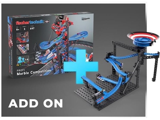 Fischertechnik slagalica STEM, 148 dijelova, 8+, Utrka Kuglica - dodatak : booster