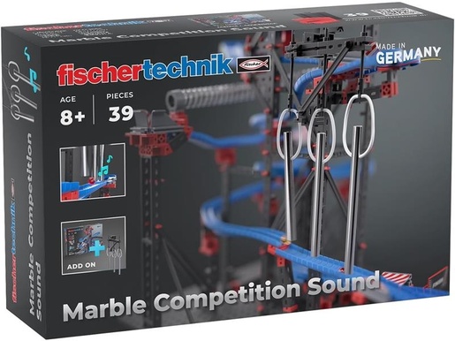 Fischertechnik slagalica STEM, 39 dijelova, 8+, Utrka Kuglica - dodatak : zvuk