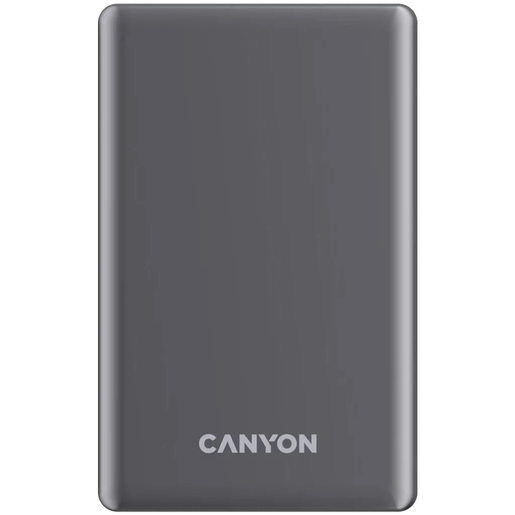 CANYON power bank OnPower 510, slim, Magsafe, 10000 mAh, sivi
