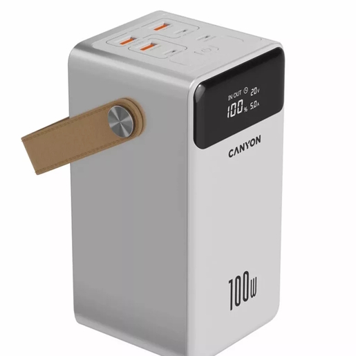 CANYON power bank OnPower 610, metal, 60000 mAh, bijeli