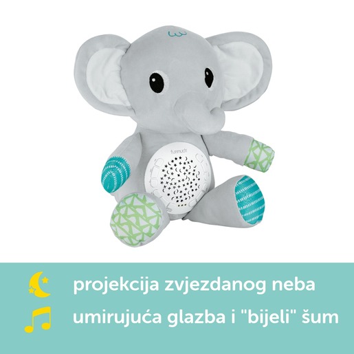 Moonlight Buddiezzz - Slon interaktivni plišanac, 30 cm