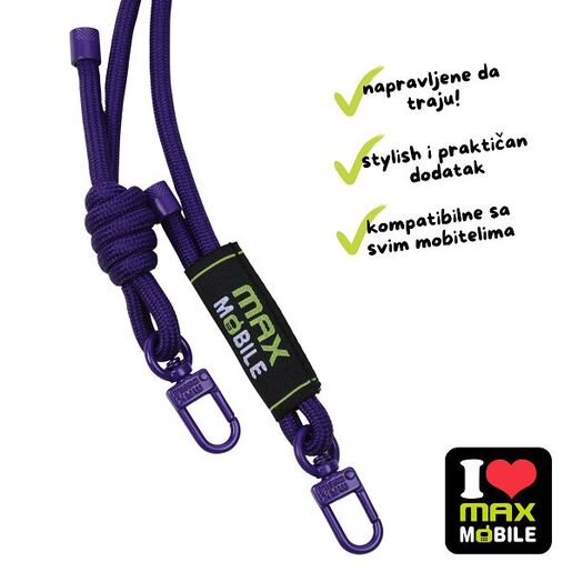 MaxMobile vezica za mobitel 6mm, ljubičasta