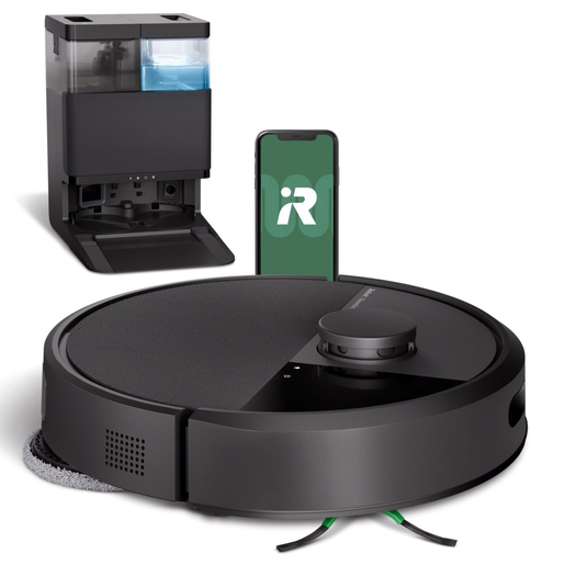 iRobot robotski usisavač Roomba Plus 405 Combo + Baza AutoWash, crni
