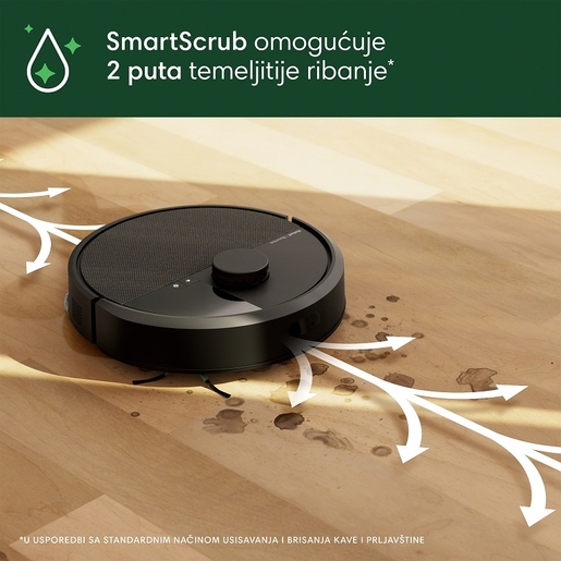 iRobot robotski usisavač Roomba Plus 405 Combo + Baza AutoWash, crni