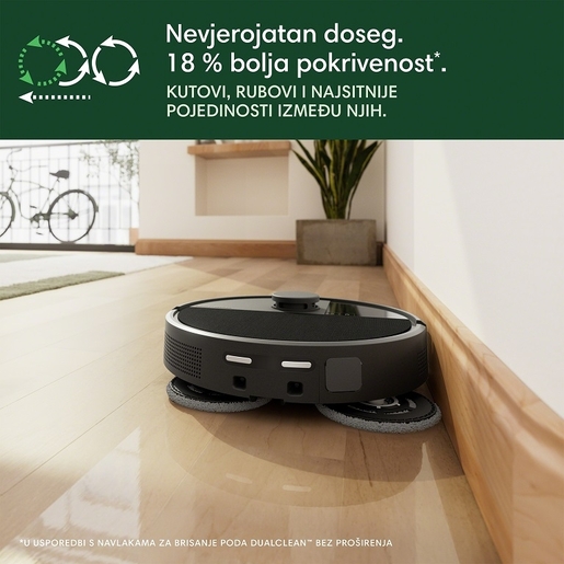 iRobot robotski usisavač Roomba Plus 505 Combo + Baza AutoWash, crni