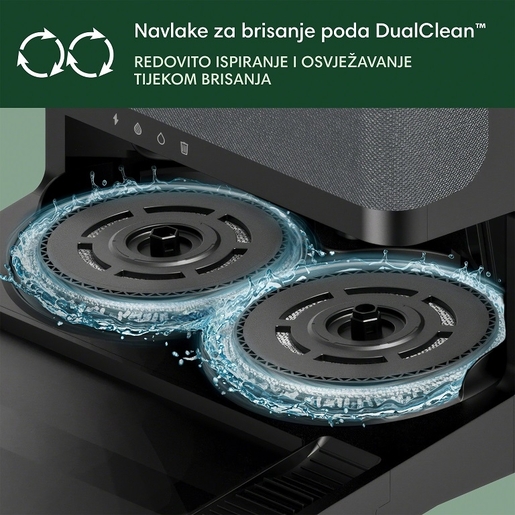 iRobot robotski usisavač Roomba Plus 505 Combo + Baza AutoWash, crni