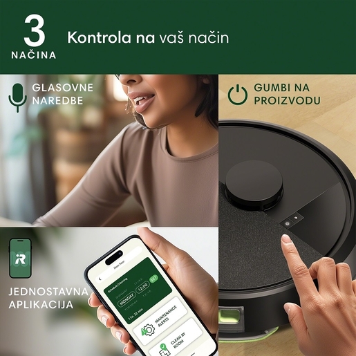 iRobot robotski usisavač Roomba 105 Combo Robot + Baza AutoEmpty, crni