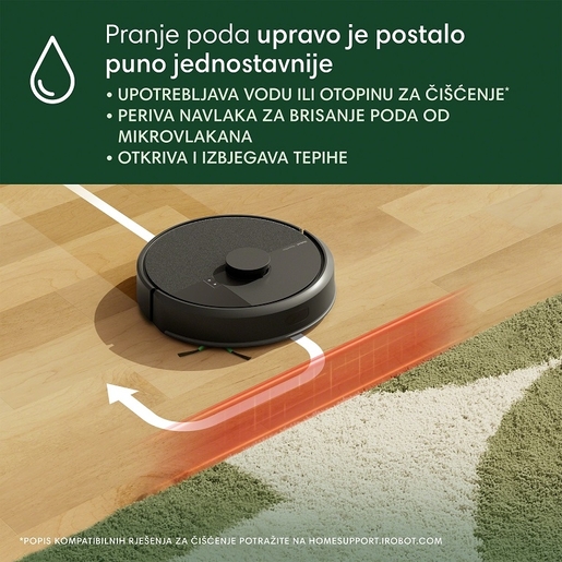 iRobot robotski usisavač Roomba 105 Combo Robot + Baza AutoEmpty, crni