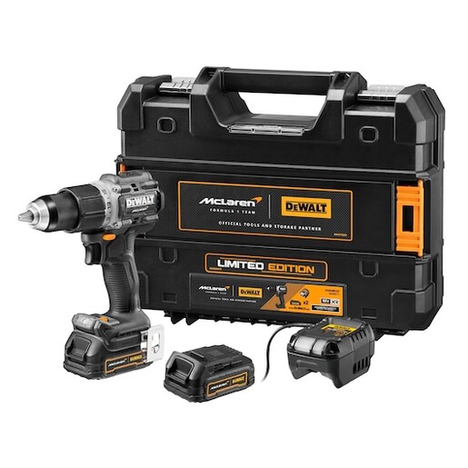DEWALT McLaren aku udarna bušilica DCD85ME2GT LIMITED EDITION 18V 2x1.7Ah POWERSTACK