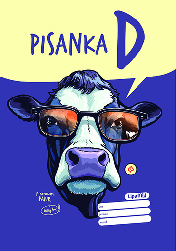 Pisanka D LIPA MILL, B5 linije, 48 listova, meki uvez
