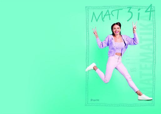 Pisanka Matematika 3 i 4 LIPA MILL, B5 kvadratići, 48 listova, meki uvez