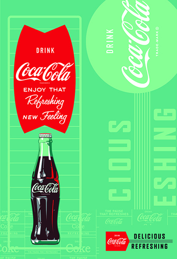 Bilježnica Coca Cola, A4 kvadratići, meki uvez