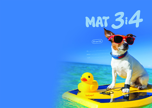 Pisanka Matematika 3 i 4 LIPA MILL, B5 kvadratići, 48 listova, meki uvez