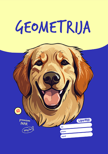 Pisanka Geometrija LIPA MILL, B5, 16 listova, meki uvez