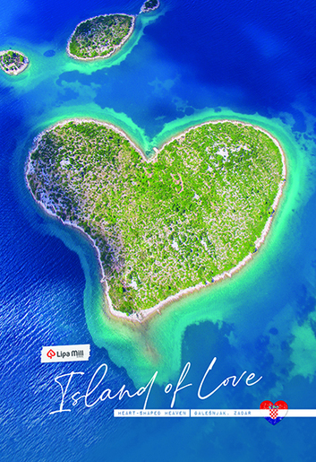 Bilježnica Postcard, A4 linije, 40 listova, meki uvez