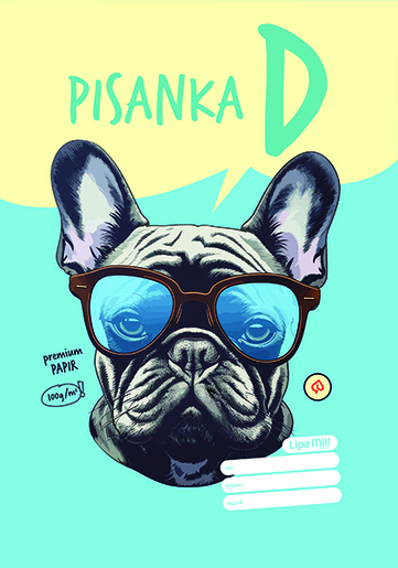 Pisanka D LIPA MILL, B5 linije, 48 listova, meki uvez