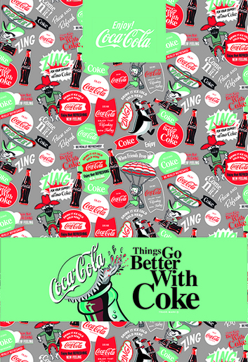 Bilježnica Coca Cola, A4 kvadratići, meki uvez